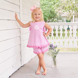 Light Pink Gingham Eleanor Short Set