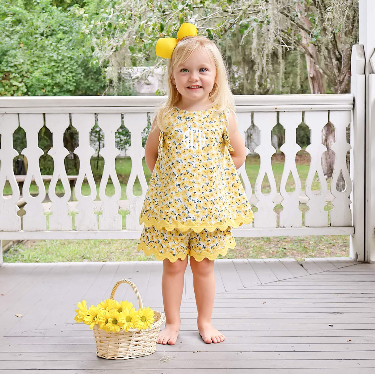 Sunflower Sunshine Floral Eleanor Short Set