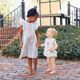 Colorful Multi Plaid Smocked Rachel Dress