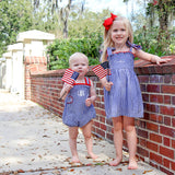 American Spirit Blue Gingham Aurora Dress