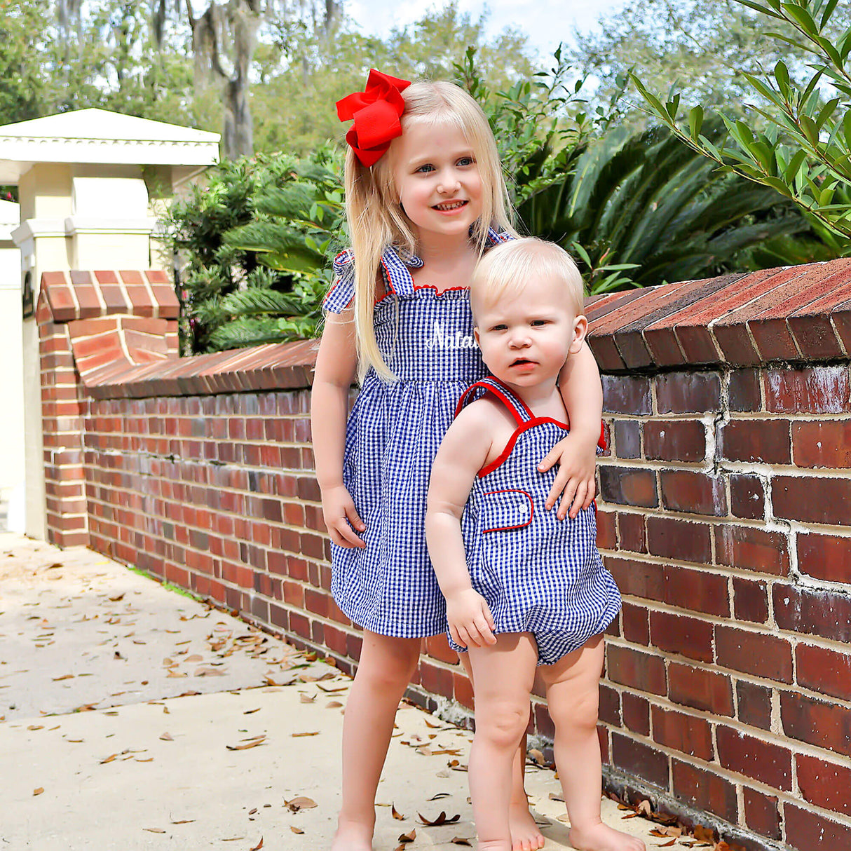 American Spirit Blue Gingham Aurora Dress