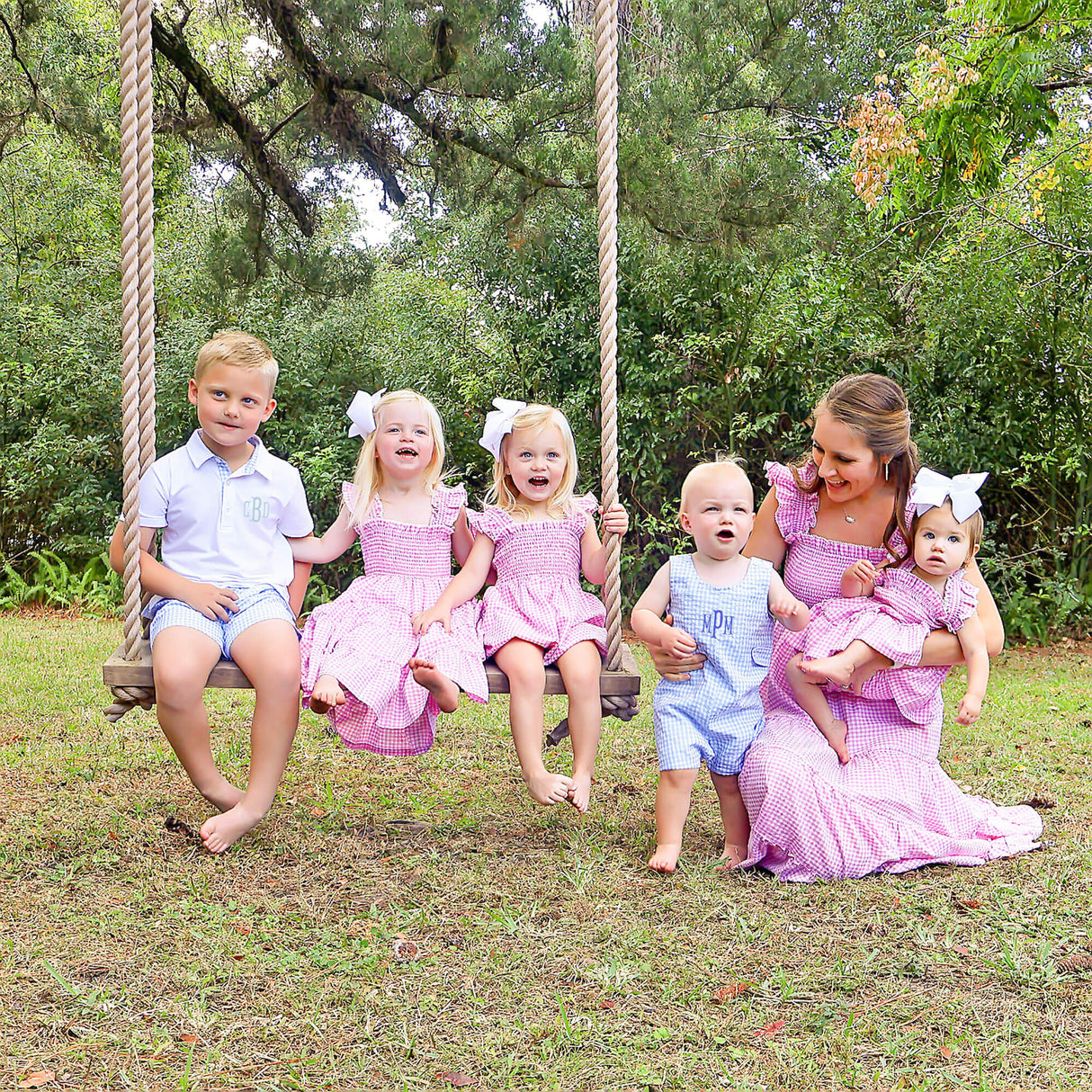 Light Pink Gingham Willow Dress