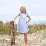 Pastel Blue Gingham Ruffle Kate Dress