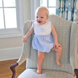 Light Blue Gingham Bib Bubble