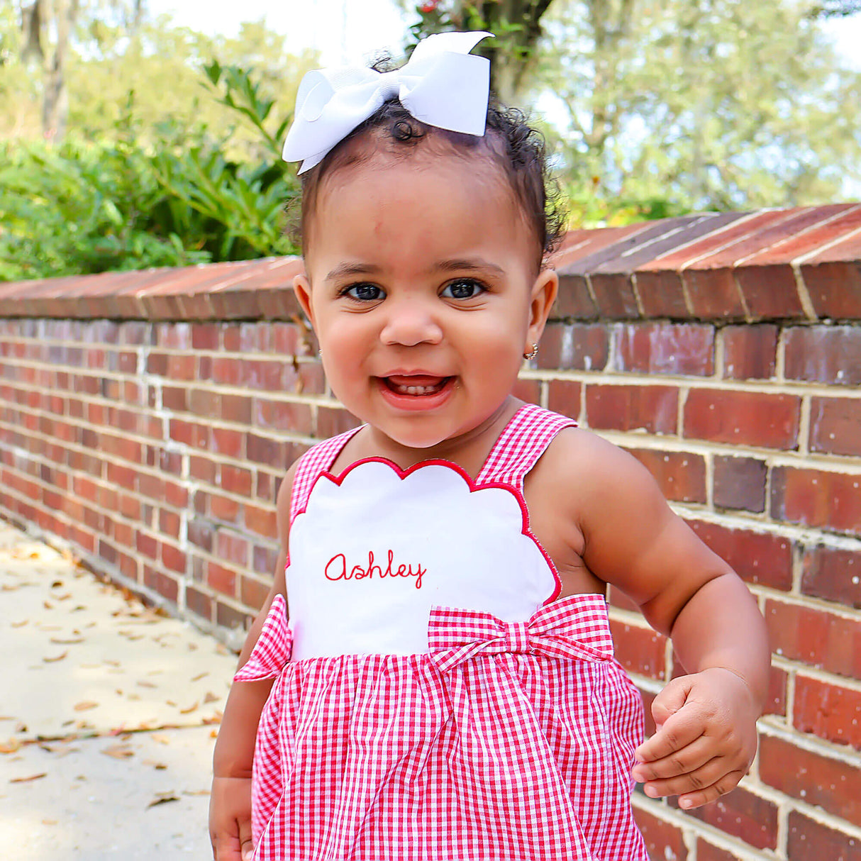 Red Gingham Tess Bubble