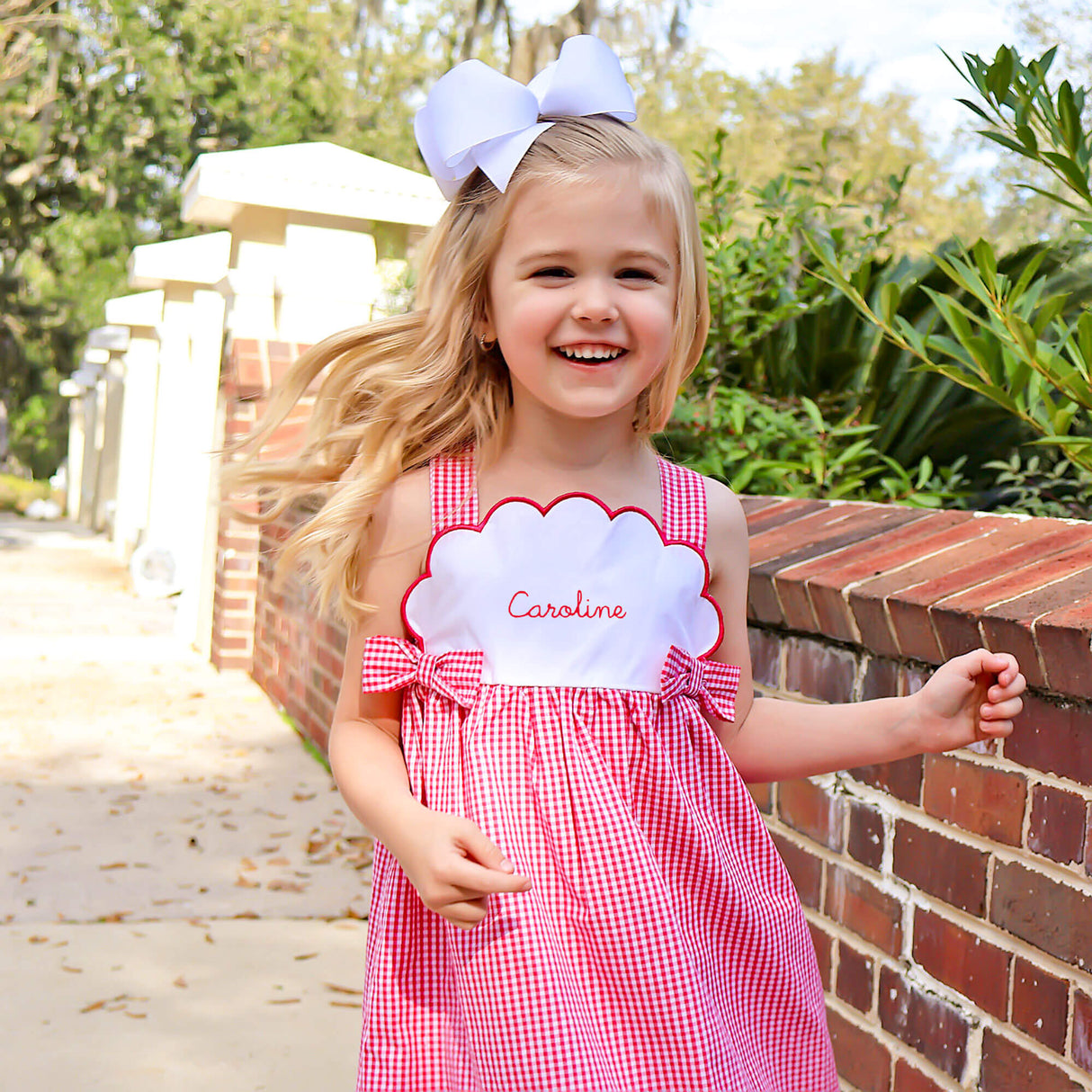 Red Gingham Tess Dress