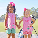 Golf Life Pink Stripe Cleo Short Set