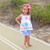 Fiesta Time Blue Gingham Stella Short Set