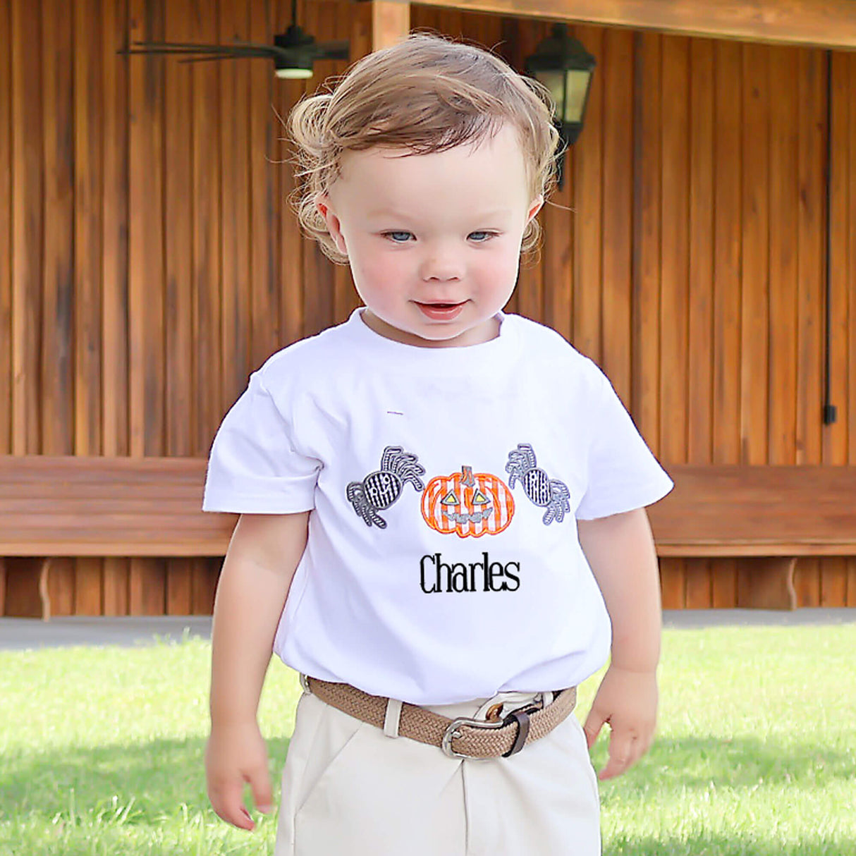 Itsy Bitsy Spider White Short Sleeve Shirt