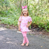 Jack O'Lantern Pink Gingham Milly Legging Set