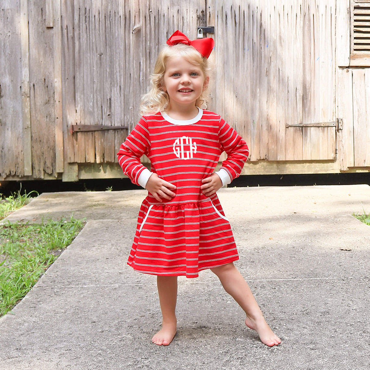 Red Stripe Izzy Dress