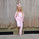 Pink Ruffle Jogger Set