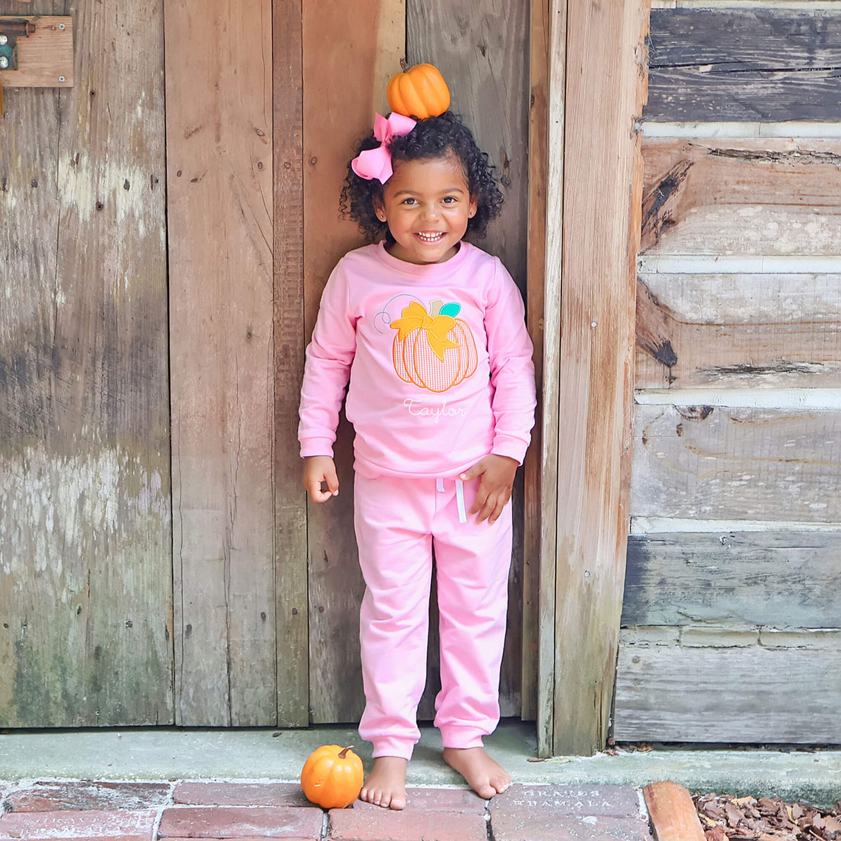 The Great Pumpkin Pink Jogger Set
