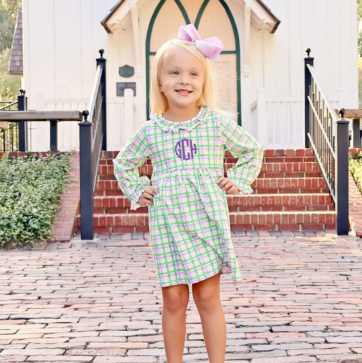 Mardi Gras Plaid Eden Dress