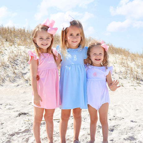 Colette Ruffle Collar Pink Knit Bubble