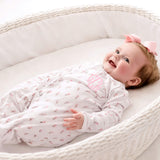 Pink Rosebud Layette Gown