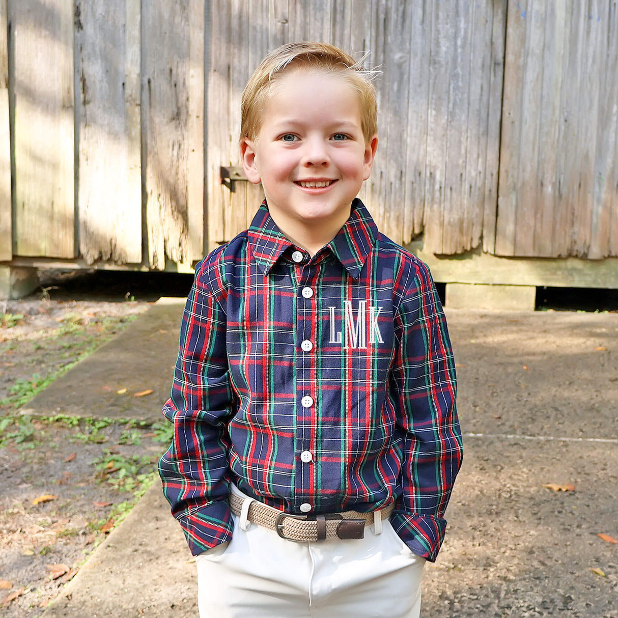 Royal Red & Green Plaid Button Down Shirt – Classic Whimsy