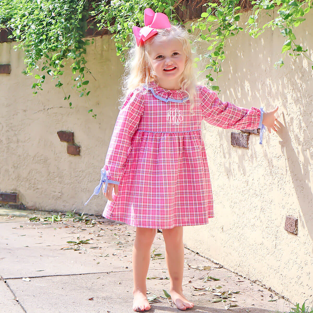 Pink Plaid Lillian Dress