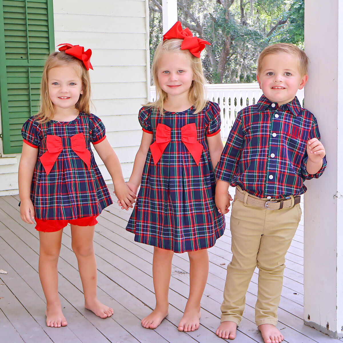 Royal Red And Green Plaid Button Down Shirt – Classic Whimsy