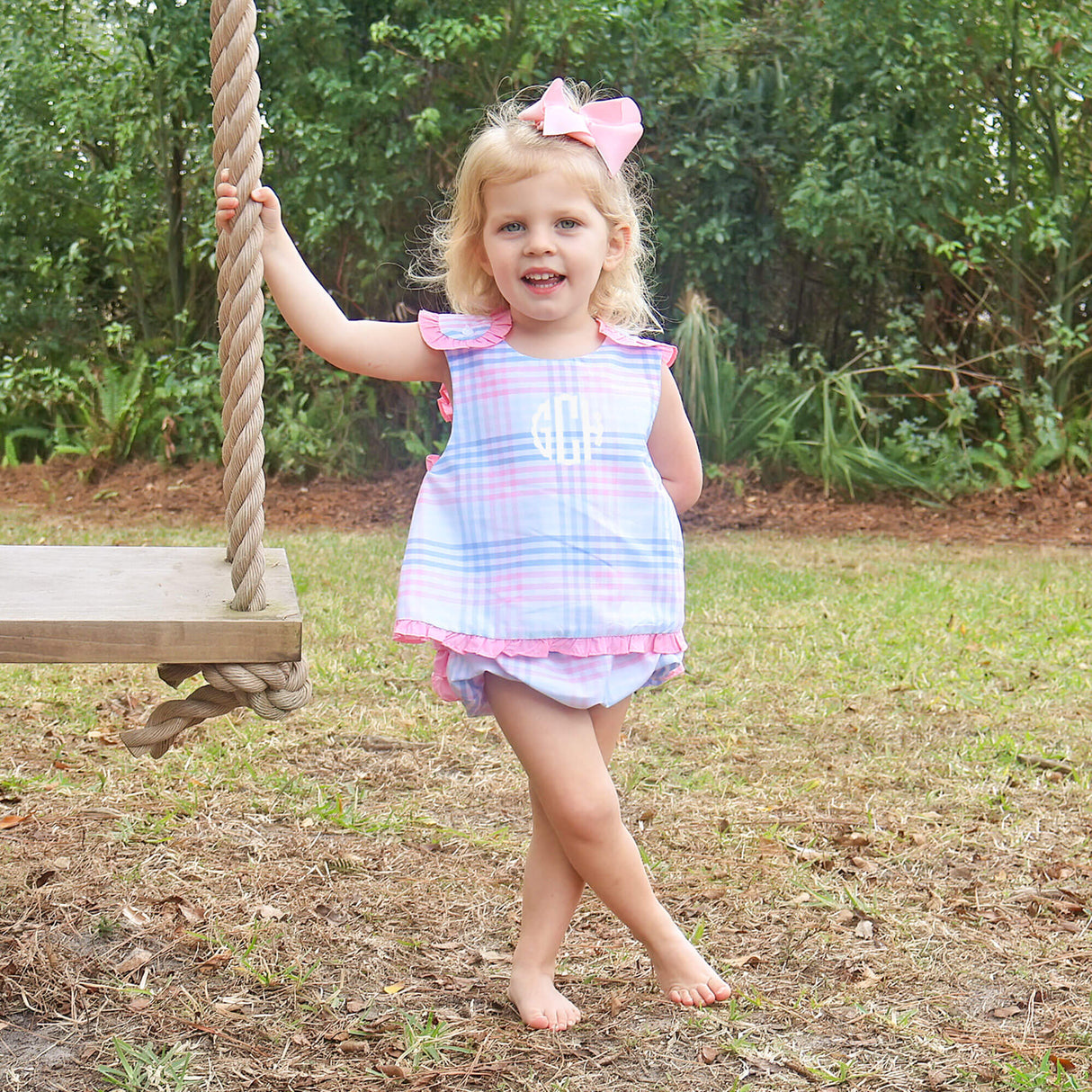 Pastel Plaid Popover Set