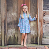 Floral Half Zip Dress