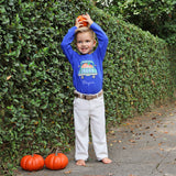 Pumpkin Truck Royal Blue Long Sleeve Shirt