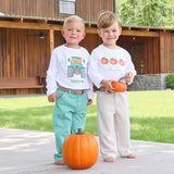 Pumpkin Trio White Long Sleeve Shirt