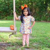 Autumn Pumpkin Blue Lola Legging Set