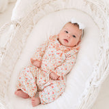 Pumpkin & Bloom Pink Ruffle Sleeper