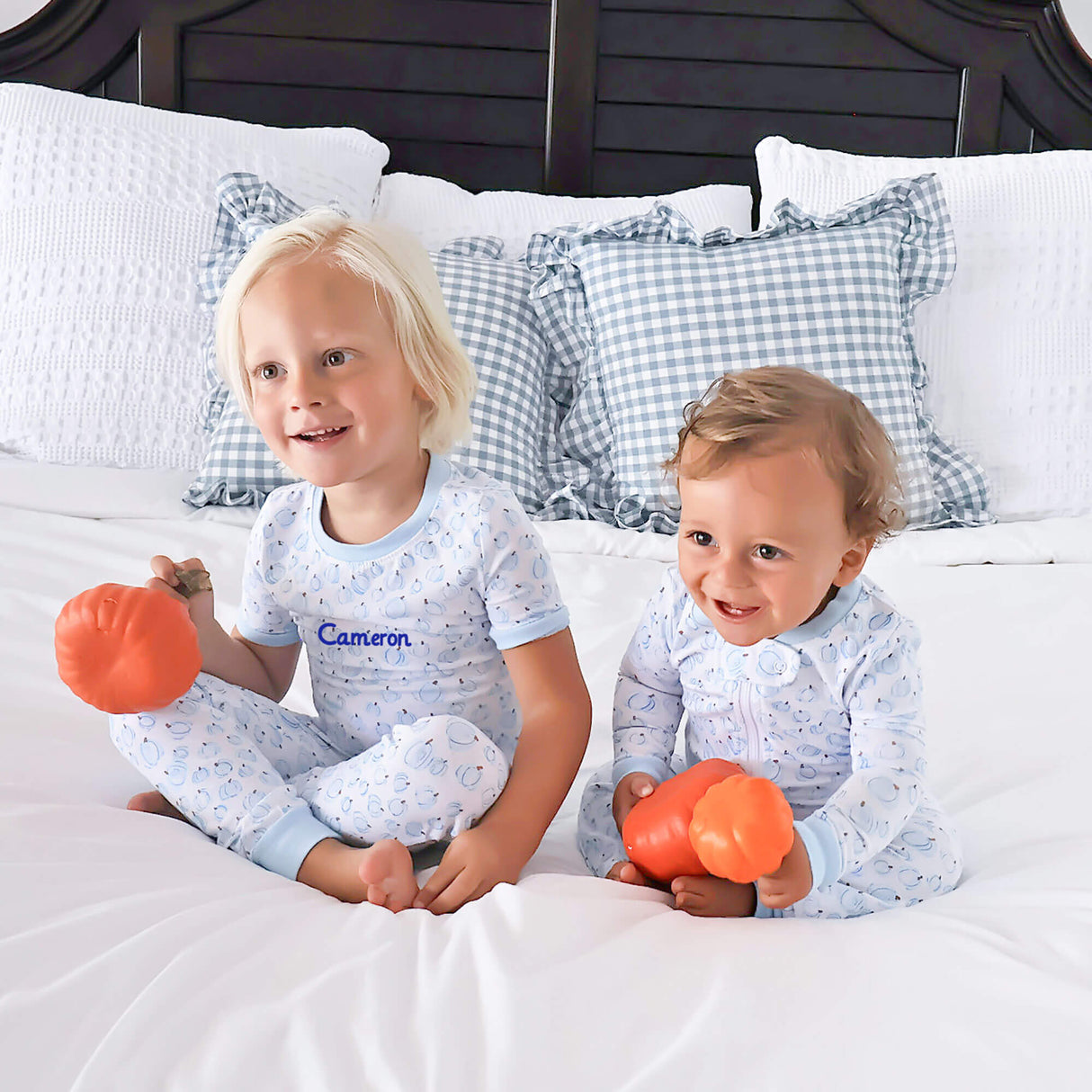 Little Pumpkin Patch Blue Zip Sleeper