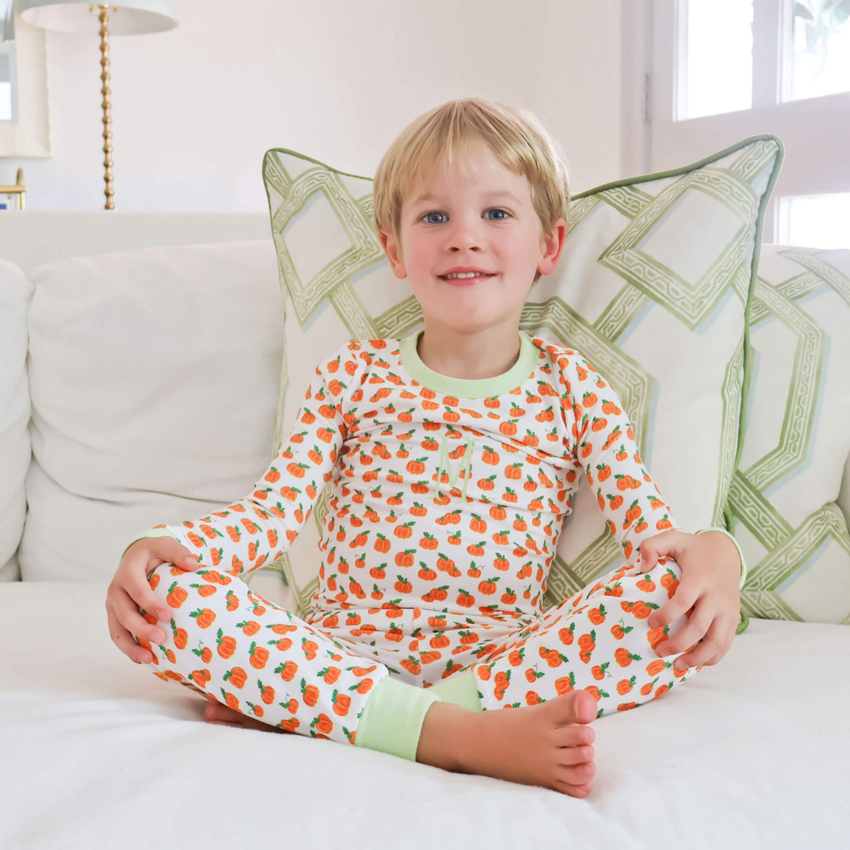 Pumpkin Patch Green Pajamas