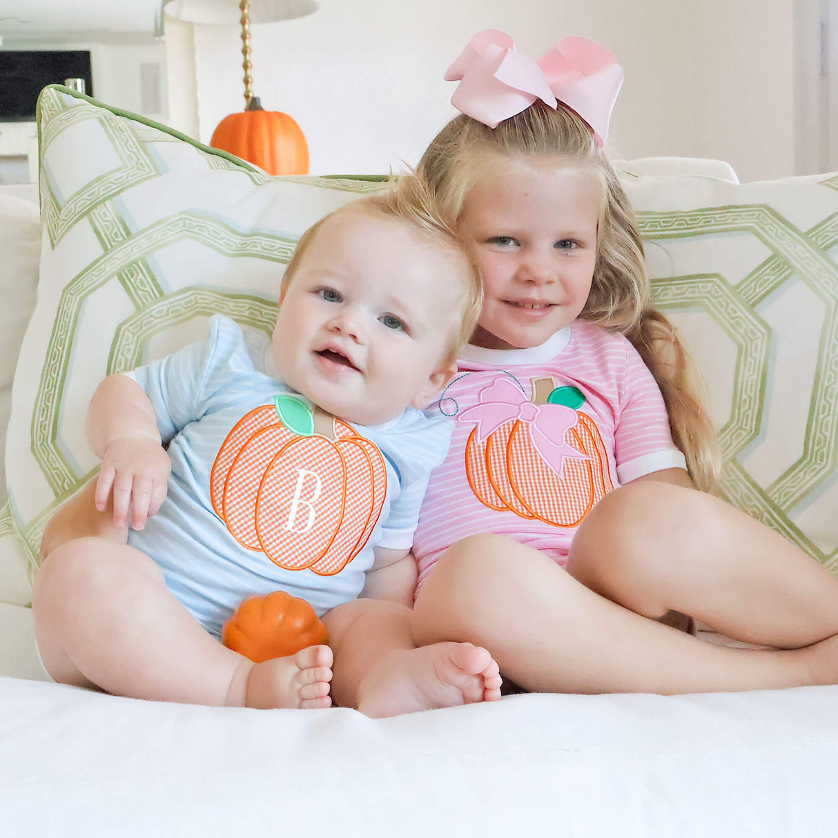 Sweet Pumpkin Pink Short Pajamas
