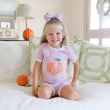 Sweet Pumpkin Lavender Short Pajamas