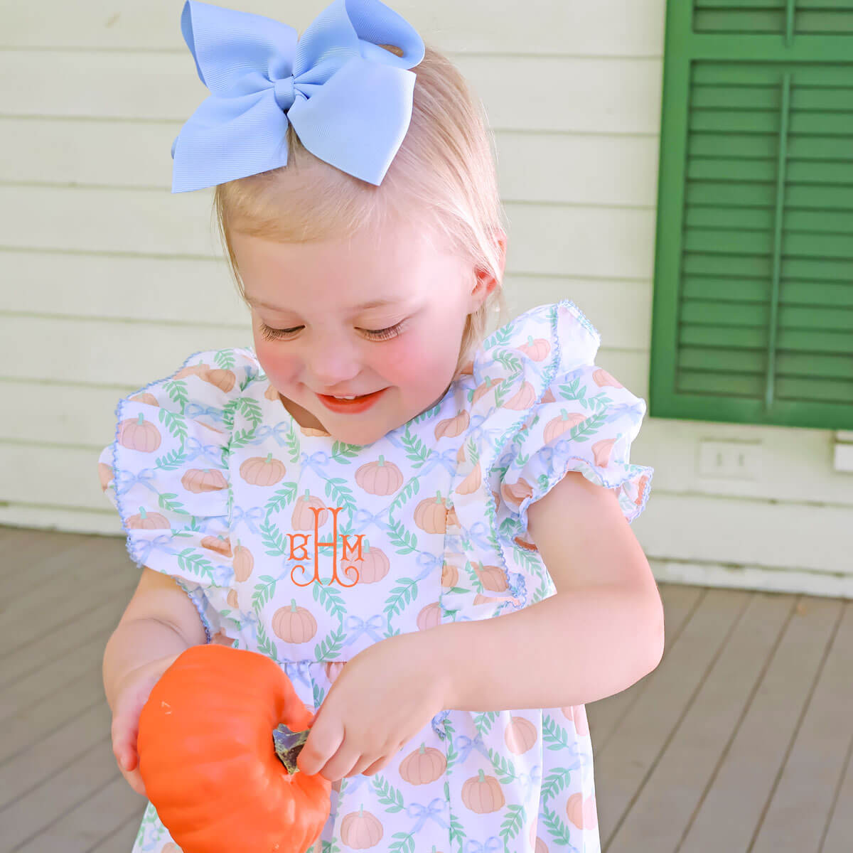 Harvest Pumpkin Print Alice Dress