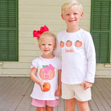 Pumpkin Trio White Long Sleeve Shirt