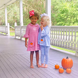 Pumpkin Hot Pink Stripe Caroline Dress