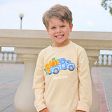 Pumpkin Truck Tan Long Sleeve Shirt