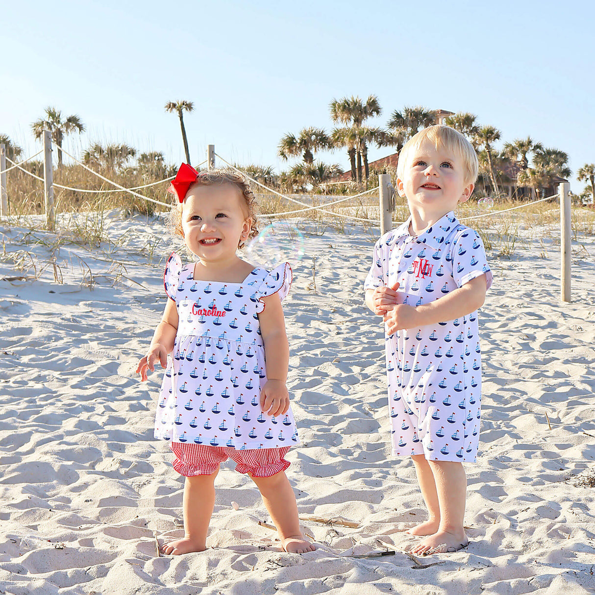 Sailboat Polo Romper