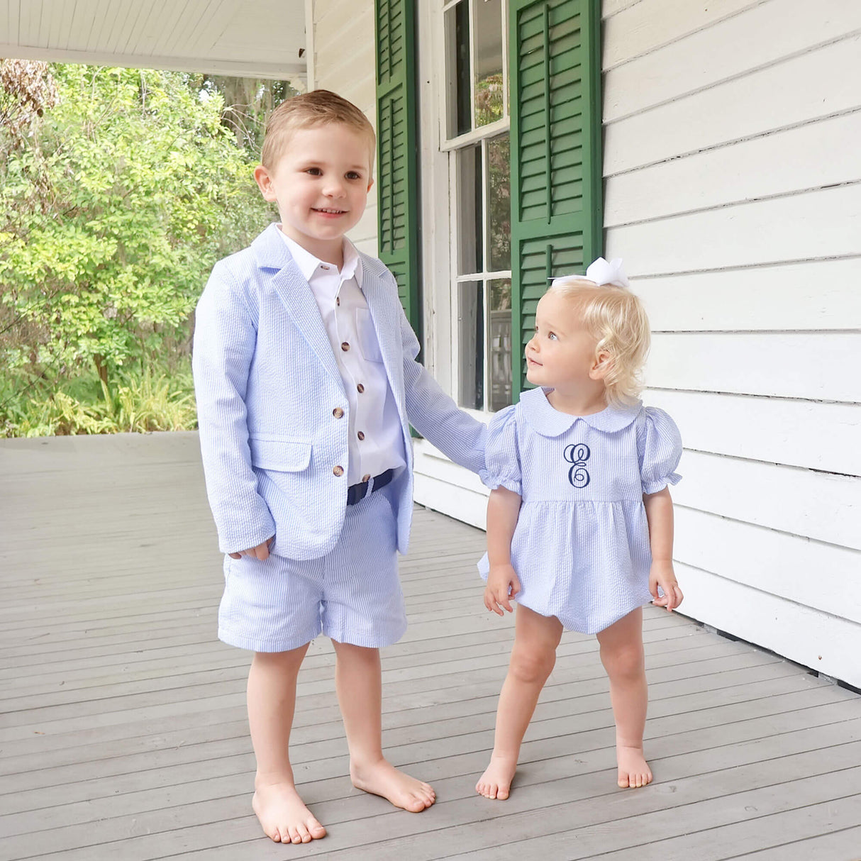 Light Blue Stripe Suit Jacket