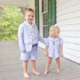 Light Blue Stripe Standard Shorts