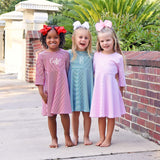 Red Stripe Sophia Dress