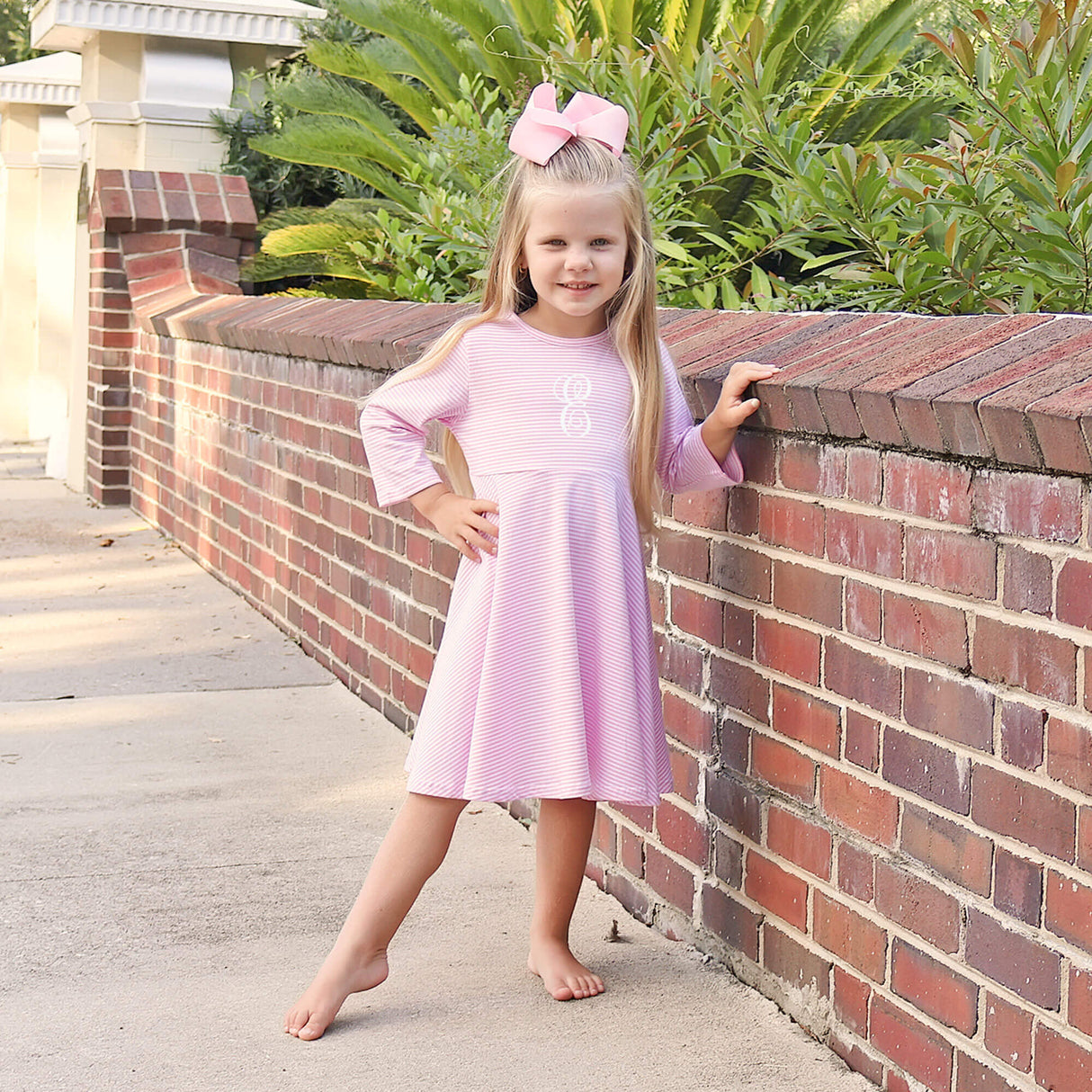 Pink Stripe Sophia Dress