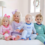Light Blue Thin Stripe Pajamas