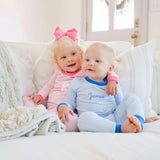 Light Blue Thin Stripe Pajamas