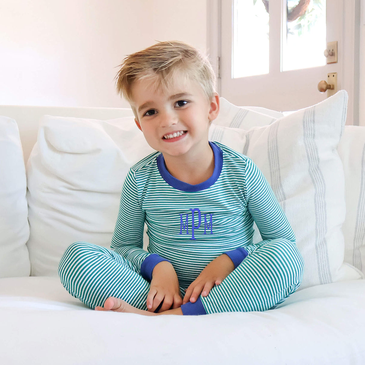 Green Thin Stripe Pajamas