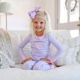 Lavender Thin Stripe Pajamas
