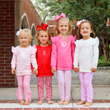 Pink Ruffle Sweatshirt