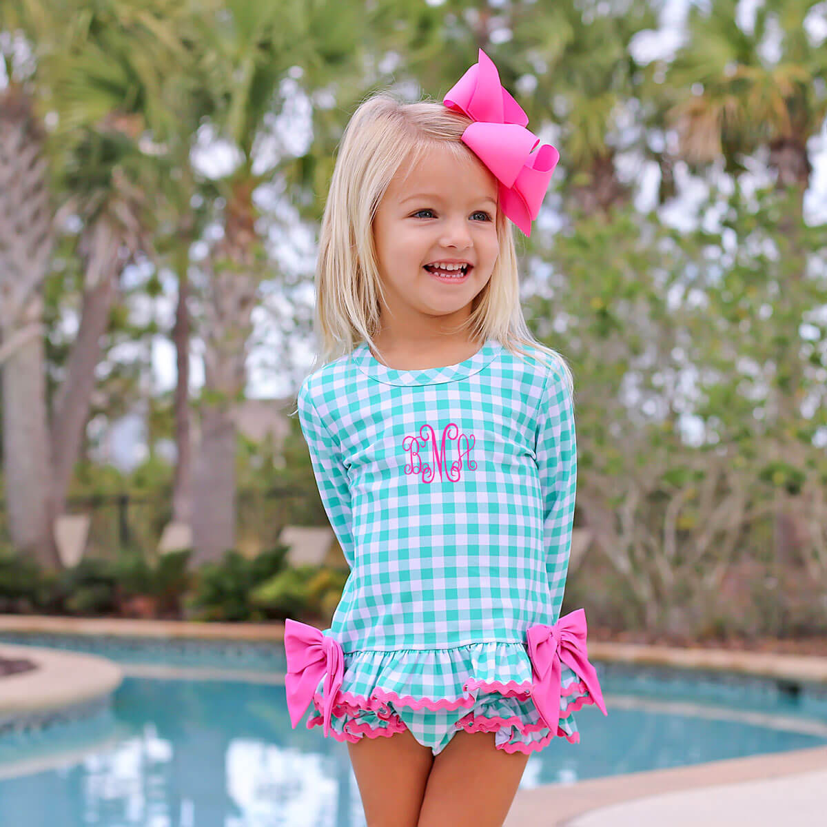 Green Check Rash Guard Set – Classic Whimsy