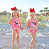 Red Mouse Ears Two Piece Swimsuit