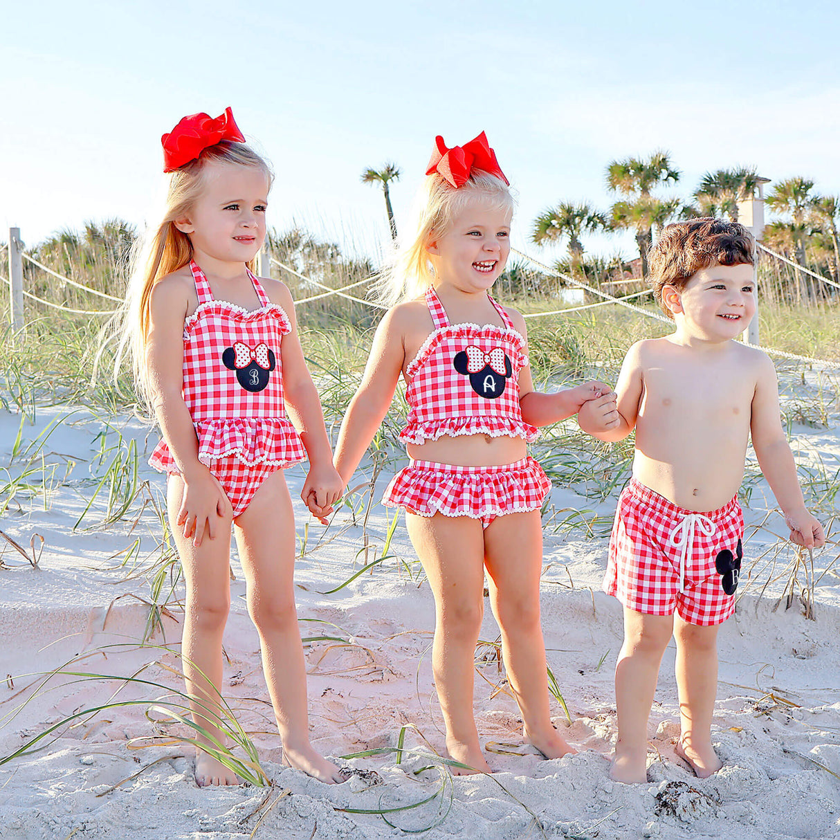 Red Mouse Ears One Piece Swimsuit